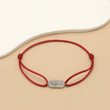 Adjustable Cubic Zirconia Rope Chain Bracelet