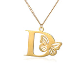 Elegant 18K Gold Butterfly Pendant Necklace – Trendy & Stylish Jewelry for Women