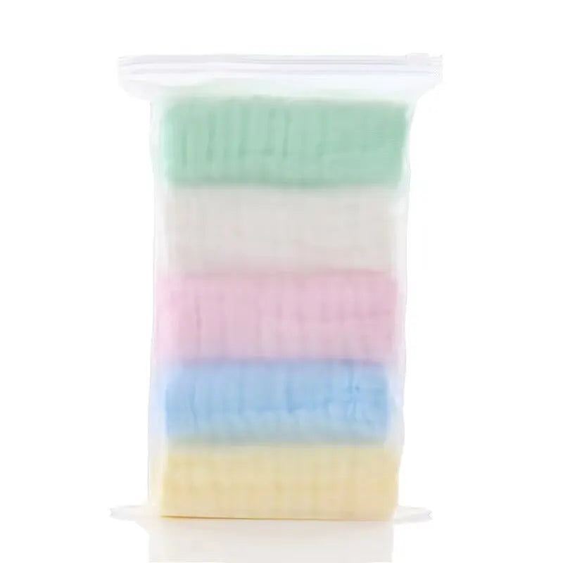 Toallas faciales de algodón ultra suaves para bebés: juego de 5 piezas para un cuidado delicado