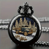 Vintage Oval Cameo Pocket Watch – Gold-Plated Resin Pendant with Quartz Movement