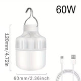 Bombilla LED recargable por USB | Luz portátil de emergencia para acampar