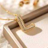 Letter Pendant Necklace for Women – Mood & Sleep Tracker Fashion Jewelry for Office & Career
