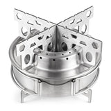 Portable Alcohol Camping Stove - Compact Stainless Steel Burner for Outdoor Cooking