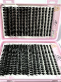 Professional DIY Cluster Eyelash Extensions Kit – 570-640pcs Mixed Length Voluminous Lashes