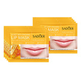 Fruit-Infused Lip Mask Set - 10pc Hydrating Collagen Lip Patches for Plump, Nourished Lips
