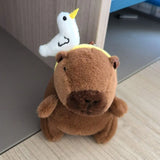 Capybara Plush Toy with Hoodie & Wings - Cute Stuffed Animal Keychain Gift