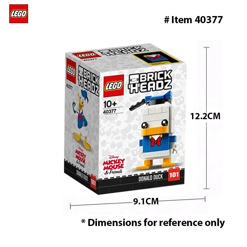 Donald Duck BrickHeadz Building Set – Collectible LEGO Display Toy for Kids and Adults