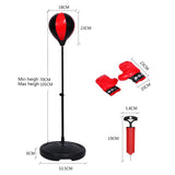 Adjustable Height Kids Punching Ball Set with Gloves for Boxing and Fitness