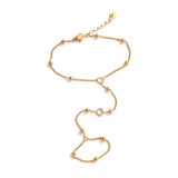 Trendy Gold Plated Stainless Steel Charm Bracelet for Women