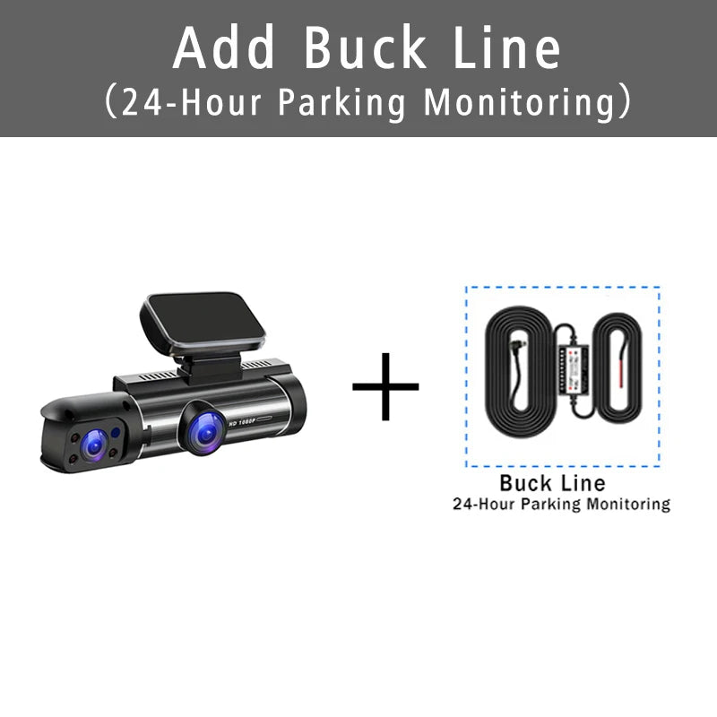 1080P Dual Lens Car Dash Cam with Night Vision & G-Sensor