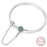 925 Sterling Silver Charm Bracelet for Women – Heart, Star, Moon & More