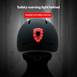 Smart Cycling Helmet with USB Rechargeable Tail Light - Lightweight Bike Helmet for Adults