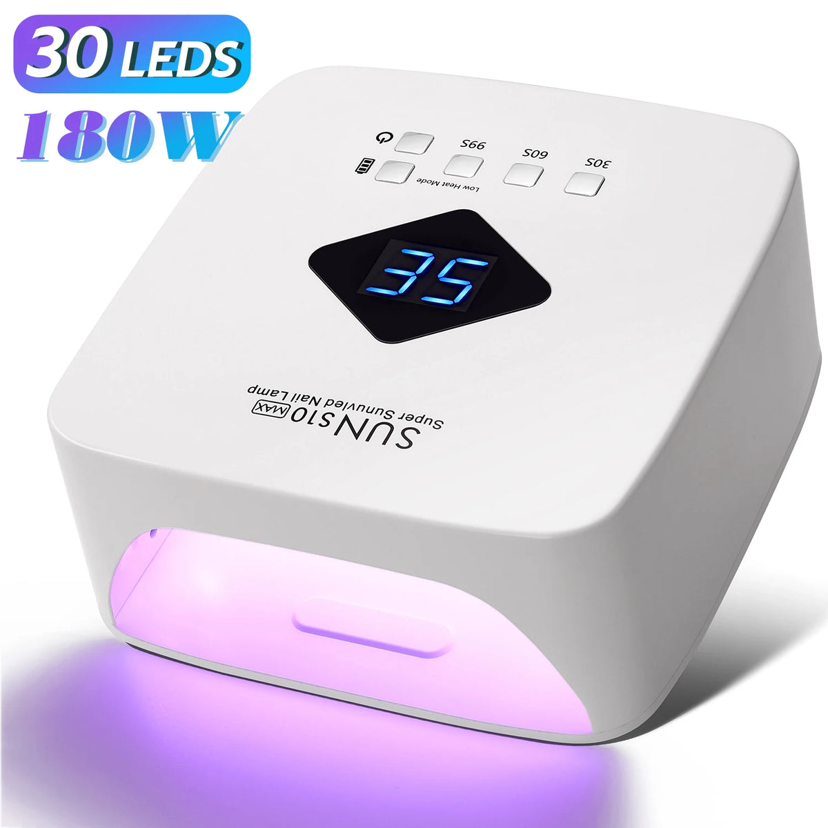 Rechargeable UV LED Nail Lamp with Timer – Wireless 120W Nail Dryer for Gel Polish