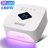 Rechargeable UV LED Nail Lamp with Timer – Wireless 120W Nail Dryer for Gel Polish