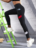 Ankle-Length Yoga Leggings for Women – Elastic Waist, Comfortable Polyester Fabric with Welt Pockets