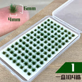 104PCS Miniature Grass & Flower Model Kit – Realistic DIY Scenery for Dioramas, Railways, and Gardens