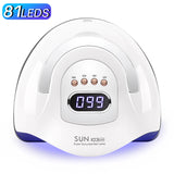 High-Power UV LED Nail Lamp with 81 Beads – Fast-Drying Gel Nail Dryer with Auto Sensor & Timer