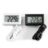 Digital LCD Thermometer with 1M Probe - Accurate Temperature Sensor for Household & Refrigeration Use