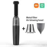 Aspiradora de coche Xiaomi, eléctrica, mini, portátil, de alta potencia, inalámbrica, potente, para el hogar, con eliminador de polvo y limpieza profunda