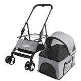Large Pet Stroller – Detachable Carrier Cart for Dogs up to 30kg