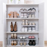 Estante de almacenamiento extensible para zapatos: organizador para debajo del fregadero y el gabinete para zapatos, solución de almacenamiento para el hogar