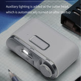 2-in-1 Automatic Electric Nail Clipper & Polisher - USB Rechargeable with LED Light