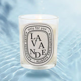 Vela perfumada romántica transparente: fragancia elegante para bodas y regalos