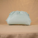 Women's PU Leather Dumpling Shoulder Bag – Elegant Ruched Crossbody & Clutch Handbag