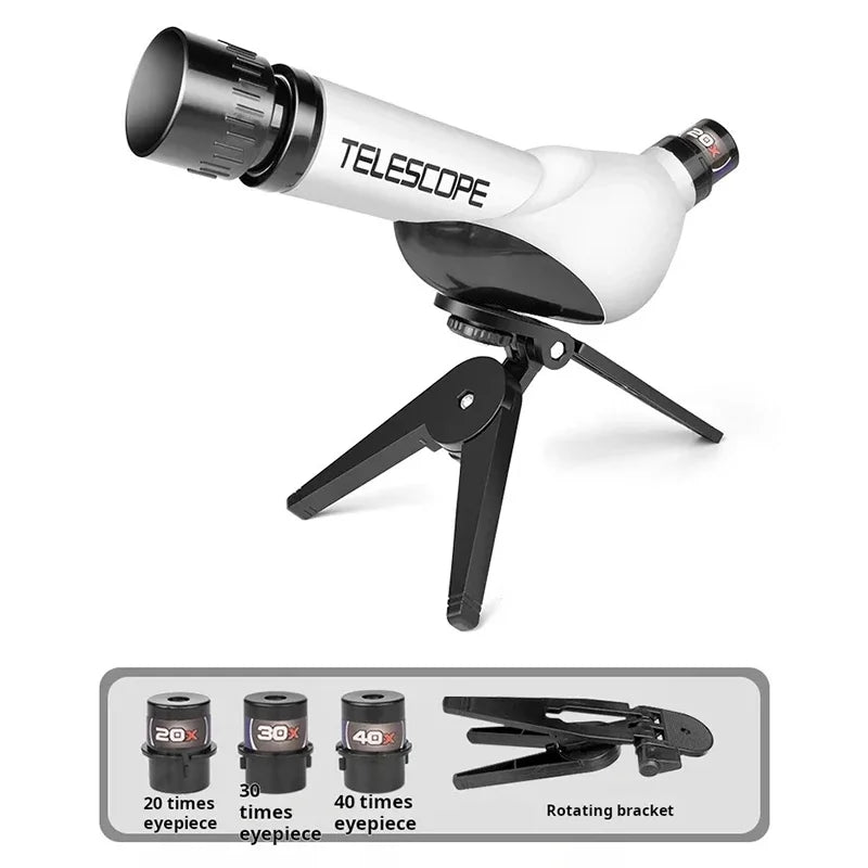 High-Definition Astronomical Telescope Camera for Kids – Educational Science Toy with Multiple Eyepieces
