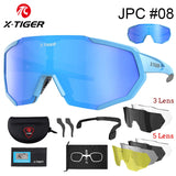 X-TIGER Cycling Sunglasses – Lightweight, UV Protection, Multi-Lens Sports Eyewear for Men & Women
