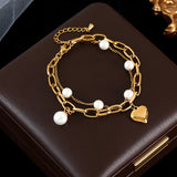 Women’s Stainless Steel Snake Chain Charm Bracelet – Trendy & Elegant Jewelry