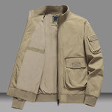 Men's Cotton Flight Jacket – Loose Fit Baseball Jacket for Spring & Autumn