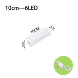 Luz nocturna LED con sensor de movimiento: lámpara inalámbrica recargable para gabinetes y escaleras