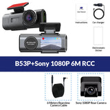 4K Dual Dash Cam with Night Vision – Front & Rear Recording, WiFi, GPS, 24H Parking Mode