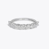 Anillo apilable de circonitas geométricas doradas: joyería minimalista para mujeres