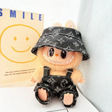 Labubu Doll Clothes – Fashion Overalls Outfit for 15cm/17cm Plush Anime Dolls (Fits V1 & V2 Models)