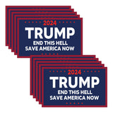 Donald Trump Sticker Pack - 10-Piece Patriotic Decals for Cars, Laptops & More