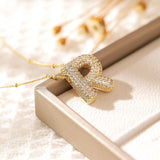 Letter Pendant Necklace for Women – Mood & Sleep Tracker Fashion Jewelry for Office & Career