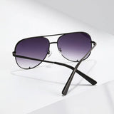 Retro Double Beam Toad Mirror Sunglasses – Unisex Metal Frame with UV400 Protection