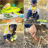 Kids Bug Catcher Kit - Outdoor Explorer Set with Magnifying Glass & Critter Case