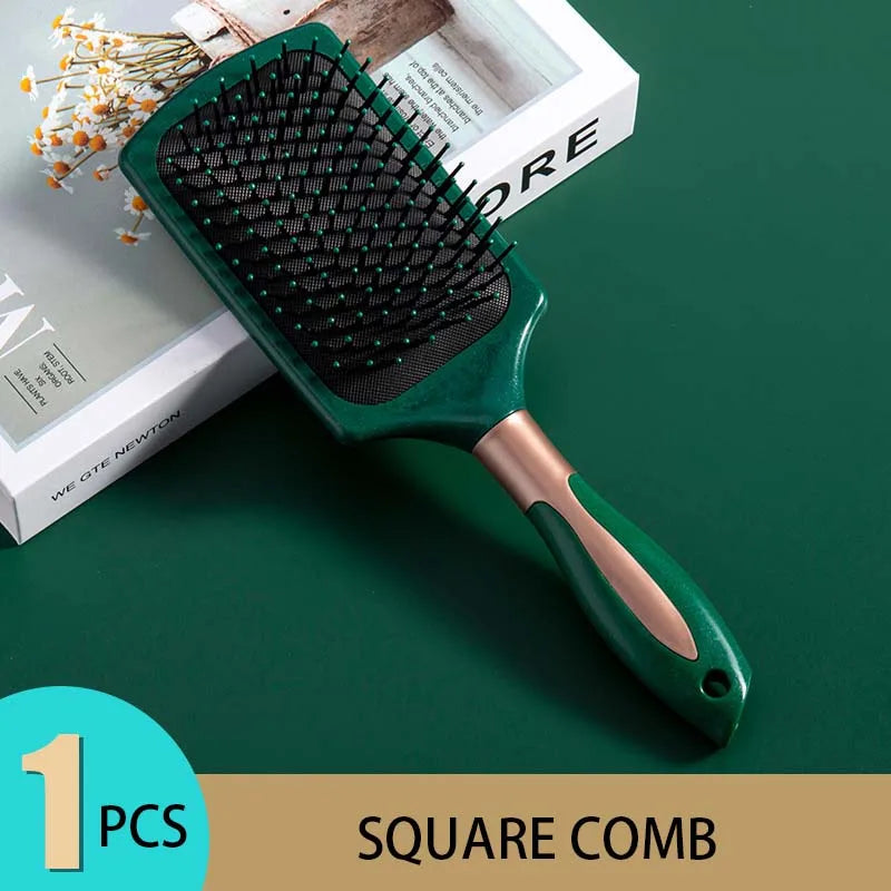Professional Air Cushion Hair Brush - Scalp Massage Comb for Detangling & Anti-Static Styling