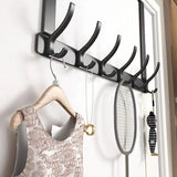 Punch-Free Door Behind Hooks – Wall Hanging Bag, Clothes Hanger & Storage Organizer for Bedroom, Bathroom, Kitchen