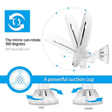 10X Magnifying Vanity Mirror with LED Lights – Touch Screen Makeup Mirror with Suction Base
