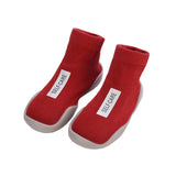 Non-Slip Baby Sock Shoes – Comfortable Toddler First Walking Shoes with Rubber Sole for Boys & Girls