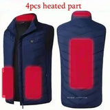 USB Heated Vest for Men & Women – 23-Zone Electric Heating Winter Vest, Thermal Warm Jacket