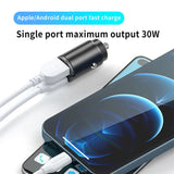 Dual USB & Type-C Fast Car Charger with Quick Charge 4.0/3.0