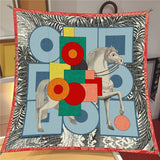 Women’s Printed Polyester Scarf – Fashion Square Wrap for All Seasons