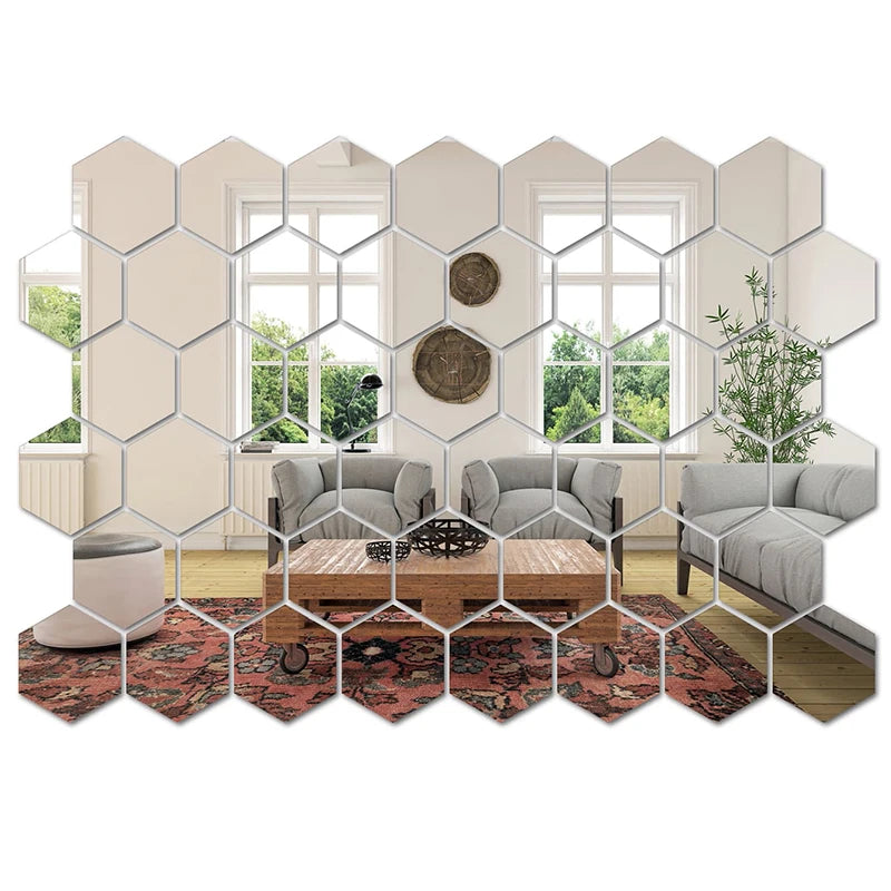 Modern Acrylic Mirror Wall Stickers for Home Decor