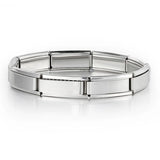 Pulseras con dijes italianos DIY Cadena básica Brazalete de acero inoxidable Módulos ensamblados versátiles Regalo ideal 9 mm Universal Dropshipping