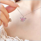 Trendy Heart-Shaped Mood Pendant Necklace for Women